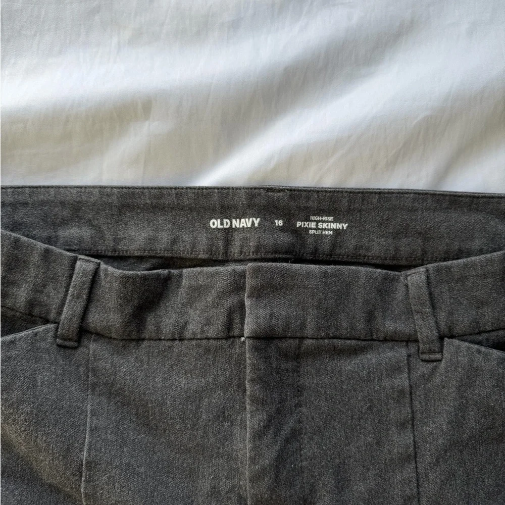 Gray Slim Fit Trousers